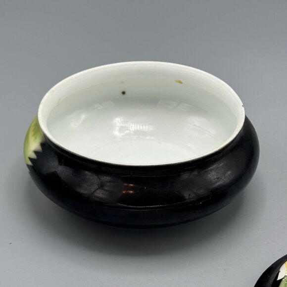 Prov SXE Germany Rd Porcelain Trinket Vanity Dish Handpainted Oriole Bird READ - Picture 5 of 13